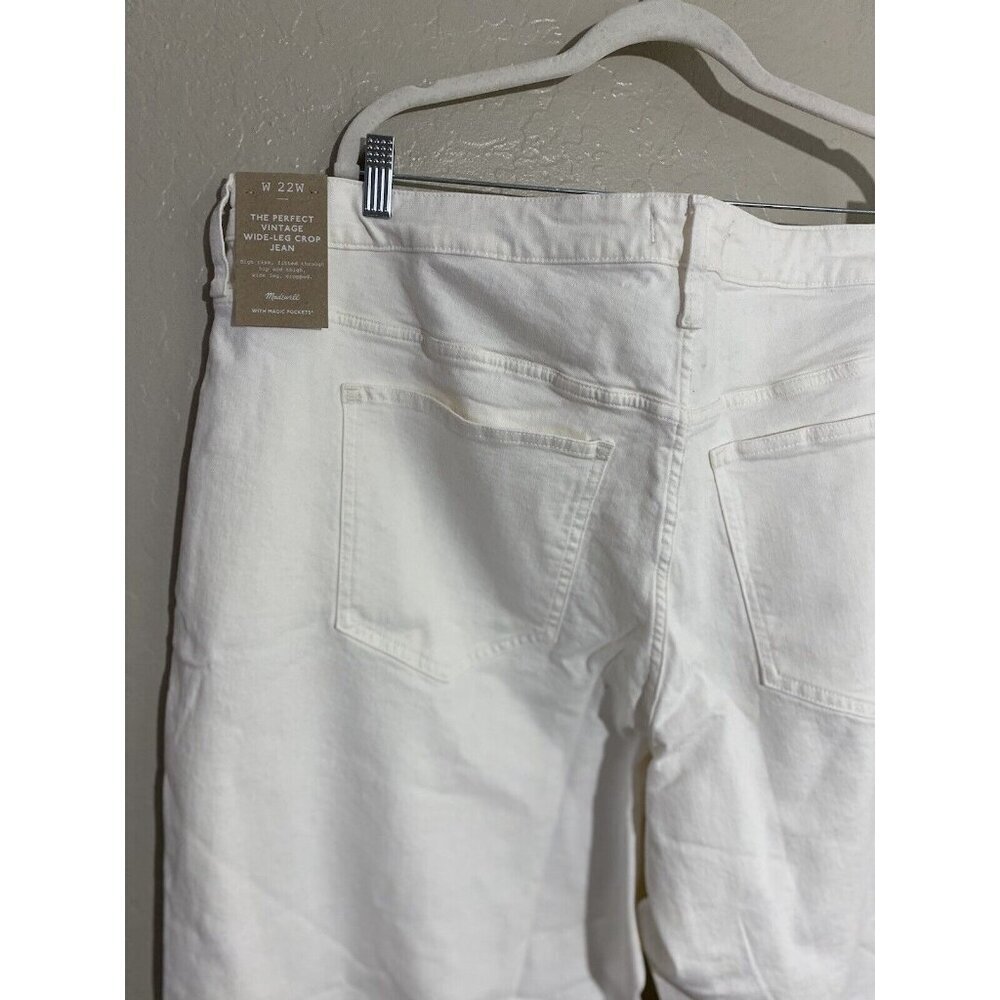 Madewell 22W The Perfect Vintage Wide Leg Crop Jeans High Rise Womens Denim NWT - Picture 6 of 7
